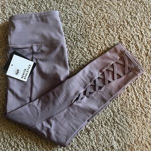 Lavender Criss Cross Leggings Senita Size XS